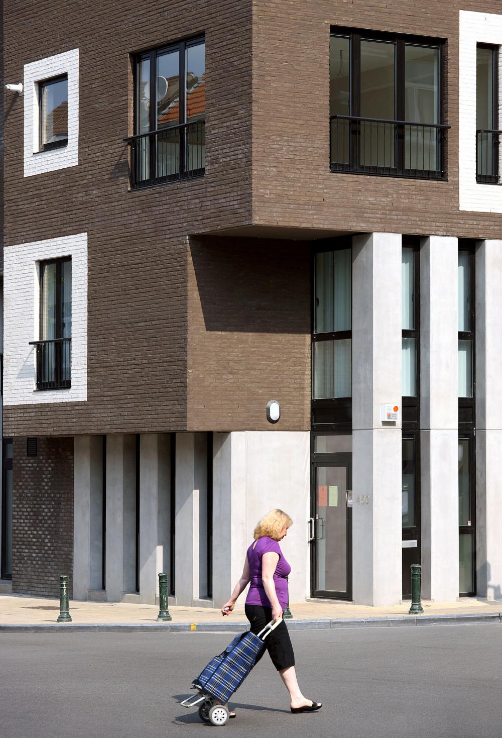 photographie d'un détail de la façade des logements Jérusalem