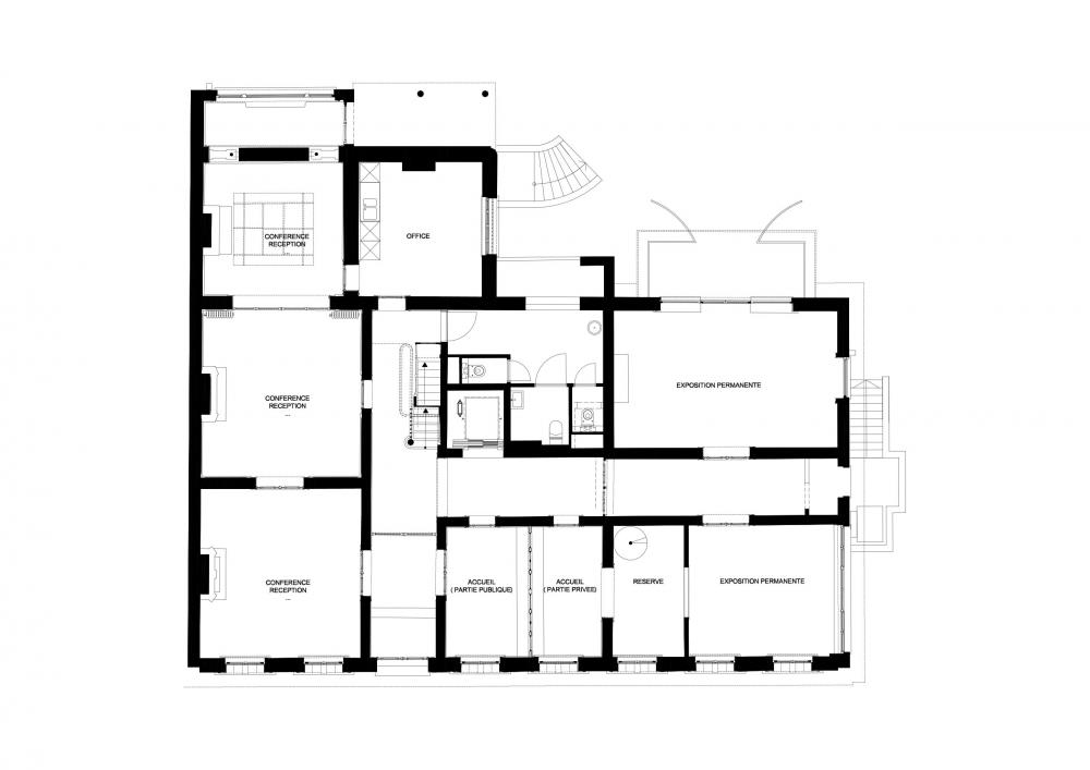 plan du rez-de-chaussée