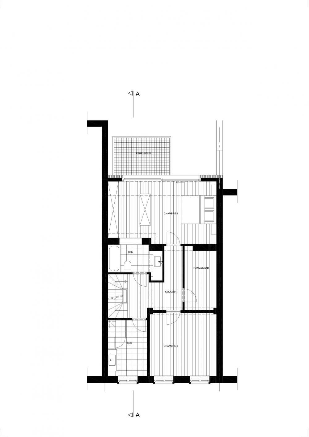 eon architecture eon urbanisme rénovation bruxelles etterbeek ferronnerie acier jardin cabane