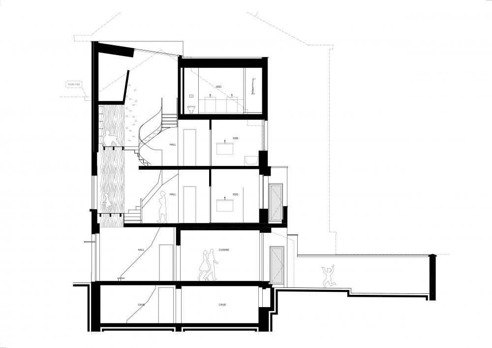 eon architecture bruxelles woluwe saint lambert architecture maison Roche fatale coupe