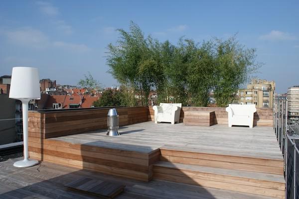 photographie du toit terrasse des logements Vleurgat 