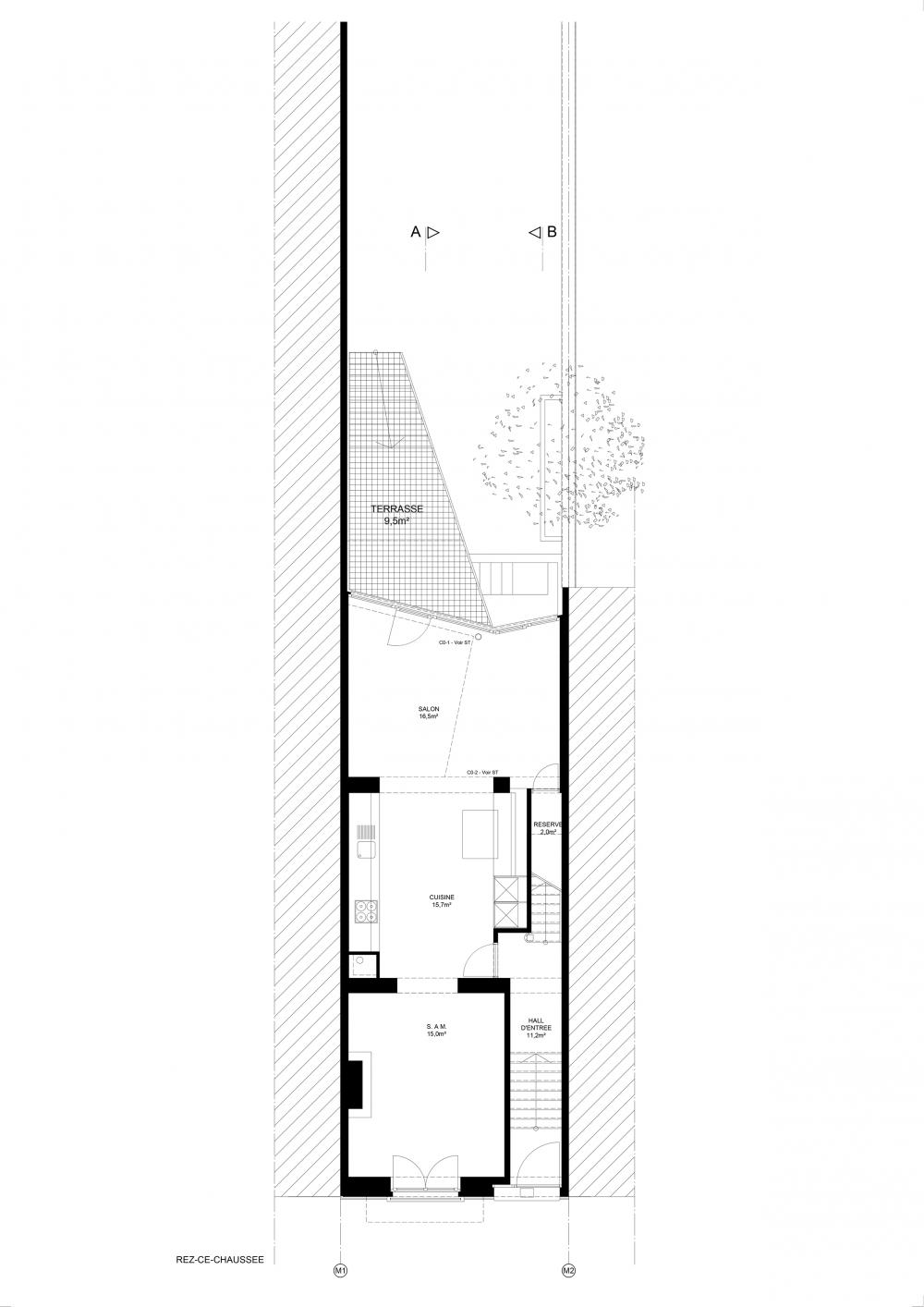 plan du premier étage maison hippodrome 