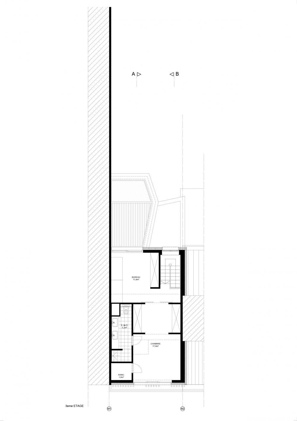 plan des combles maison hippodrome 