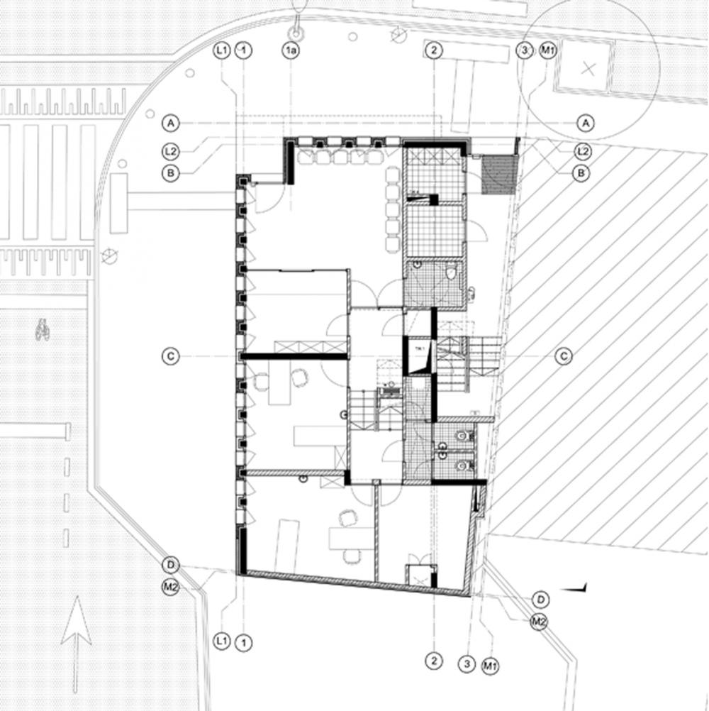 plan du rez-de-chaussée des logements Jérusalem