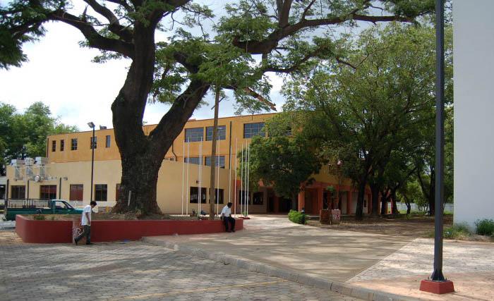 photographie de l'école nationale de tourisme et d'hotellerie depuis la rue