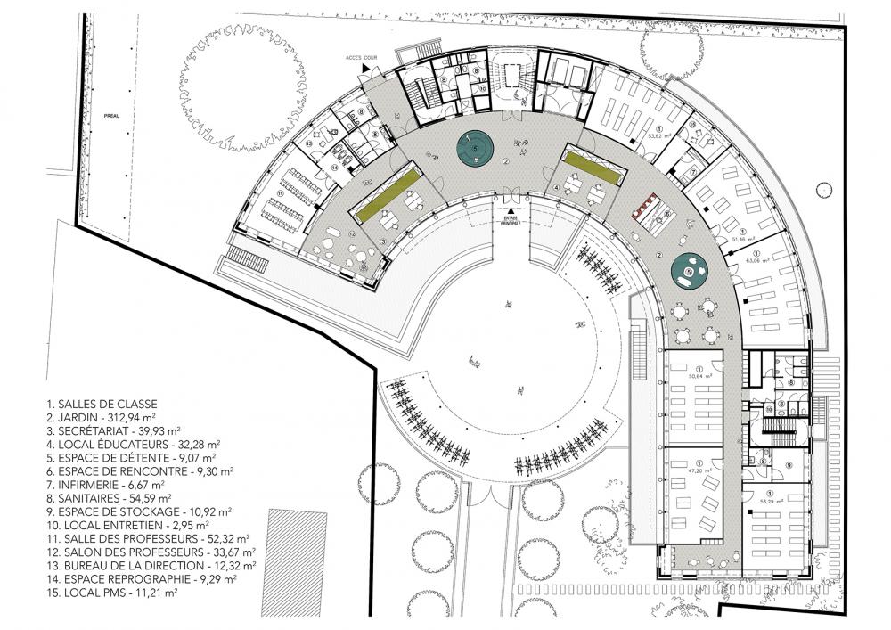 plan du rez-de-chaussée