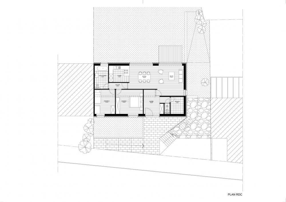 plan rez-de-chaussée projet Cigale