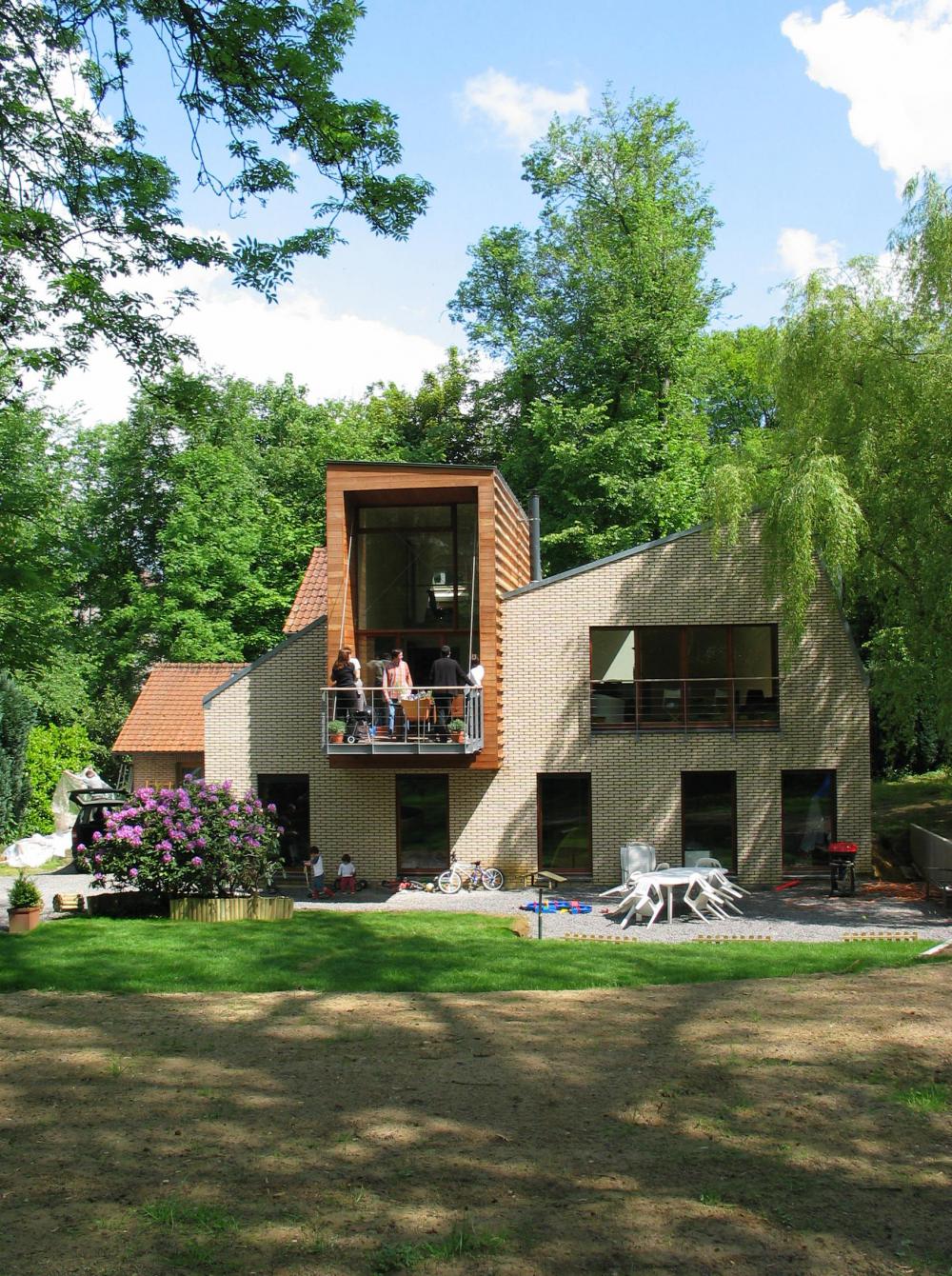 photographie de la façade jardin de la maison des Fougères 