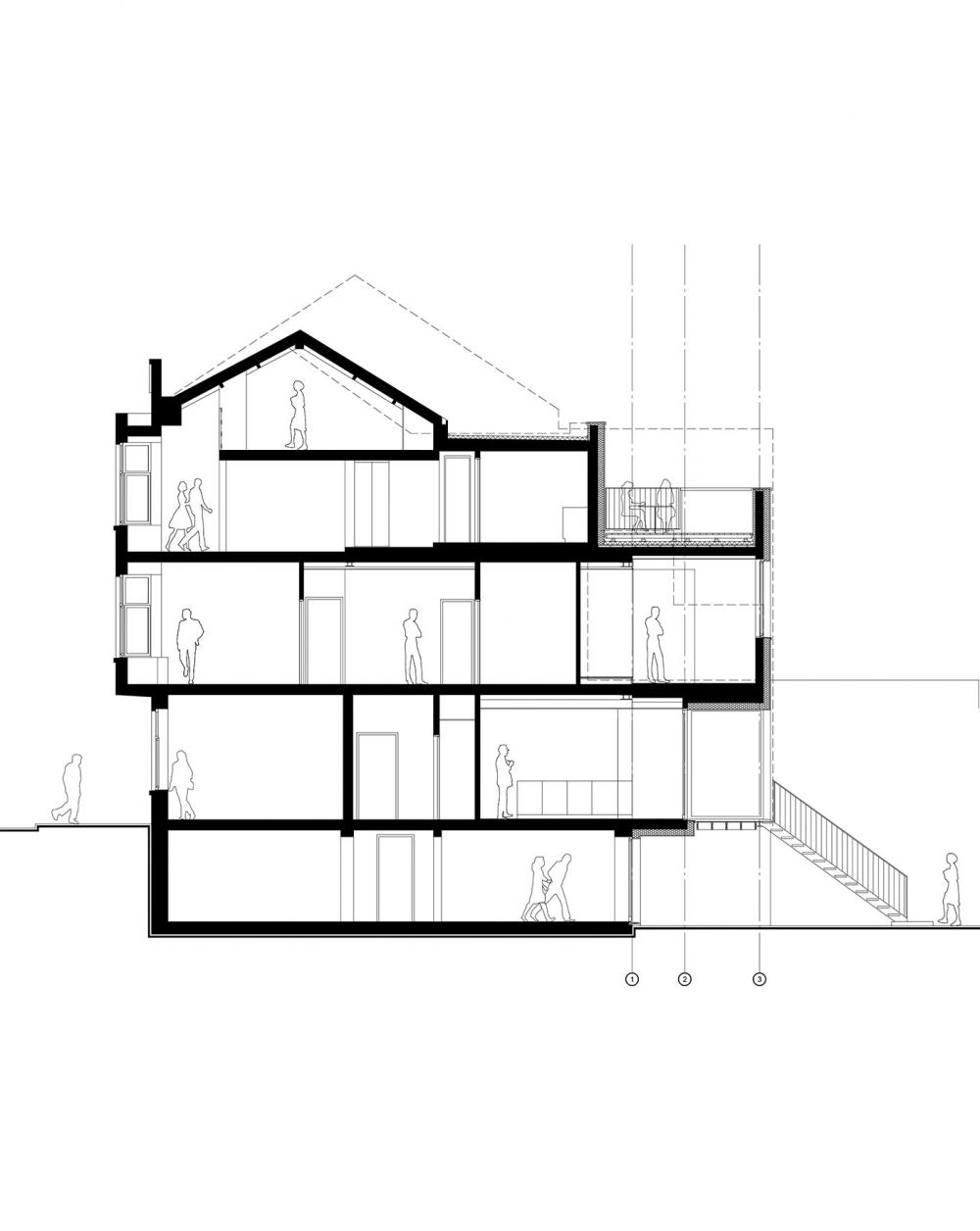 coupe de la maison Gilsoul 