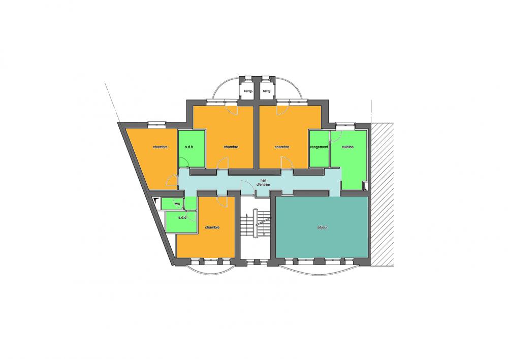 plan type des logements Wauters  